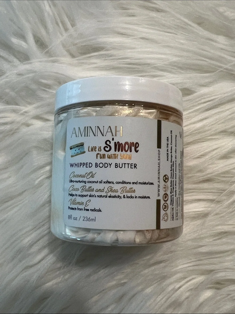 NWT Aminnah Life is S'more Whipped Body Butter retails $38.00 USD